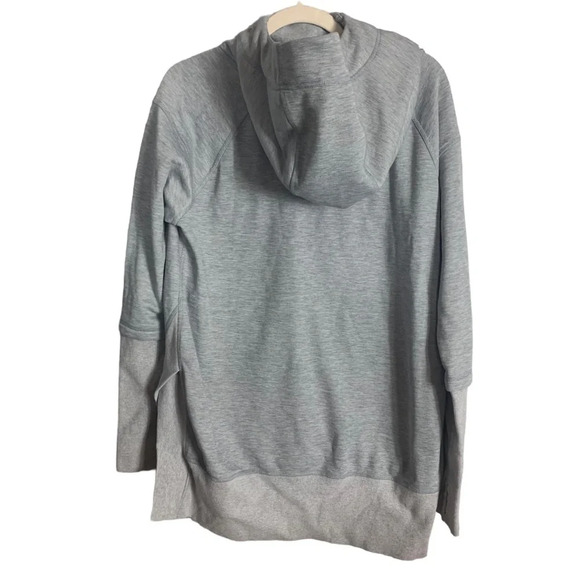 Indygena Women’s Grey Hooded Pullover Tunic Sweater Size Medium  Athleisure - Picture 2 of 15
